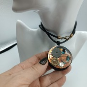 Steampunk  Gothic  Biżuteria Żywica Medalion Rękodzieło