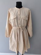 Primark sukienka koszulowa szmizjerka 88% bawełna, 12% len rozmiar 38