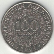 Afryka Zachodnia (BCEAO) 100 franków 2004 - 26 mm - nr 2