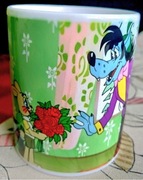 Nowy Kubek Ceramiczny Wilk I Zając prezent dla babci dziadka