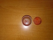 Pieprzniczka solniczka plastikowa czerwona PRL dozownik do przypraw