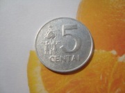 Litwa moneta 5 centów 1991