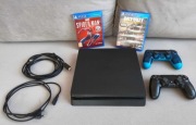 Sony PS4 Slim 1TB + 2 pady + gry | Spider-Man | Call of Duty | komplet