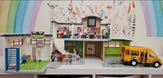 Playmobil Mega Zestaw . Szkoła Sala Gimnastyczna Autobus.