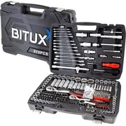 Profesjonalny zestaw narzędzi 215 el. – walizka, klucze, TORX, grzechotki