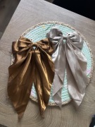 Dwie spinki duże kokardy