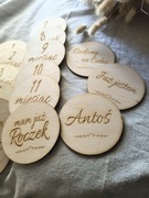 Tabliczki do zdjęć miesiące już jestem mam roczek 