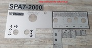 Tokarka SPA7-2000 Tabliczka Tabliczki Tabela Gwint