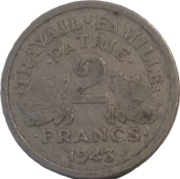 Francja 2 franki z 1943 roku - OBEJRZYJ MOJĄ OFERTĘ