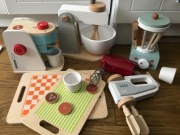 Drewniane sprzęty kuchenne blender ekspres do kawy Goki