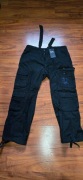 Spodnie Bojówki Brandit Pure Vintage Cargo Pants, kolor czarny  Rozmiar XL 