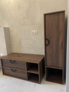 Meble łazienkowe – zestaw „Orzech Warmia” | gotowe do montażu