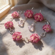 Zestaw biżuterii "Hortensje"