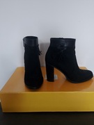 Botki Lasocki skóra ocieplane