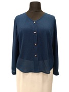 Bluzka damska eleganska błyszcząca z szyfonu. Rozmiar 44-46, zrost 164- 168