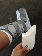 PODPIĘTKI KLINY DO ORTEZY STABILIZATORA PO URAZACH ŚCIĘGNA ACHILLESA lewe