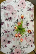 Piękny obrus w magnolie 220x98 cm 