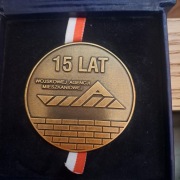 Medal 15 lat wojskowej agencji mieszkaniowej 