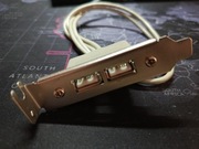 Adapter USB 2.0 x2 low profile do gniazda rozszerzeń, do płyty głównej