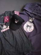 Zestaw Kuromi M L oversize bluza koszulka czapka Nowe