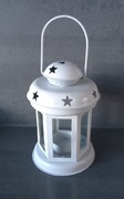 Lampion latarenka latarnia biała na tealight 