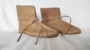 Buty wczesnośredniowieczne skórzane  rozm. 41 nowe Słowianie wikinkgowie