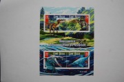 Gwinea Bissau Sw 7877-80** dinozaury /ms/