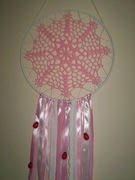 ŁAPACZ SNÓW RĘCZNIE WYKONANY BIAŁY (5)