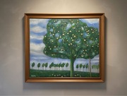 Obraz olejny na płótnie „Jabłoń” pejzaż