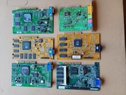 Zestaw uszkodzonych kart agp PCI 6 sztuk 