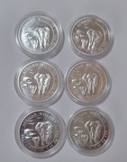 Srebrna moneta 1 oz Słoń Somalijski 2015 Elephant