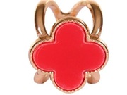 Zapięcie do apaszki - koniczynka Czerwona