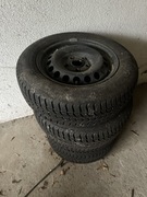 komplet kół 195 65 R15 , 5x112, opony zimowe Dębica Frigo HP2, felgi stalVW