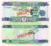Wyspy Salomona 50 dol P-29 A-1 SPECIMEN UNC-