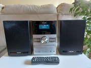Wieża stereo Philips MCM207 z bluetooth, kaseta, CD, USB, MP3 stan perfekt!