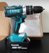 Wiertarko-wkrętarka z udarem,akumulatorowa 18V, bez baterii Makita.
