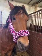 Kantar polarowy dla konia Różowa PANTERKA nowy COB ekspresowa wysyłka