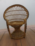 fotel paw / kwietnik peacock lata 70-te