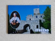 Słowacja Zamek Strecno- magnes na lodówkę