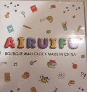 Zegar ścienny dziecięcy AIRUIFU – kolorowy, edukacyjny 