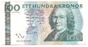 Banknot: 100 koron szwedzkich – Carl von Linné 2001-2016