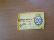 Wedel Łazienkowska czekolada mleczna lata 70 puste opakowanie okładka