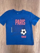 Niebieski t-shirt piłka nożna H&M rozmiar 122/128 stan bdb