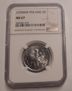 2 zł Jagody 1970 NGC MS67 
