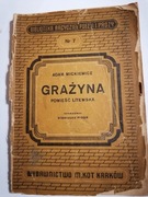 GRAŻYNA - Adam Mickiewicz Kraków 1946