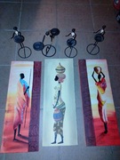 Afrykańskie obrazki i ozdoby