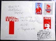 FDC VI ZJAZD PZPR Warszawa 1971 r. Koperta + 3 znaczki