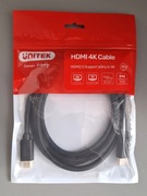 Kabel HDMI 2.0 Unitek 4K 60Hz 2m Ultra HD 3D Wysoka Jakość NOWY