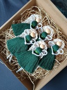 Box 5szt aniołki anioły świąteczne ozdoby na choinkę święta makrama prezent