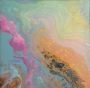 Akrylowy obraz abstrakcyjny na płótnie, 50-50 cm , autor Jacek Rutkowski